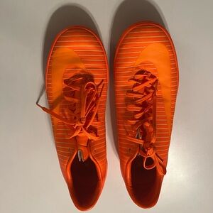 Nike Orange Mercurial X Indoor shoes